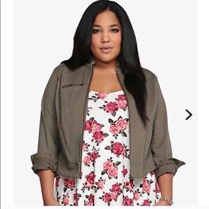 Torrid jacket olive green